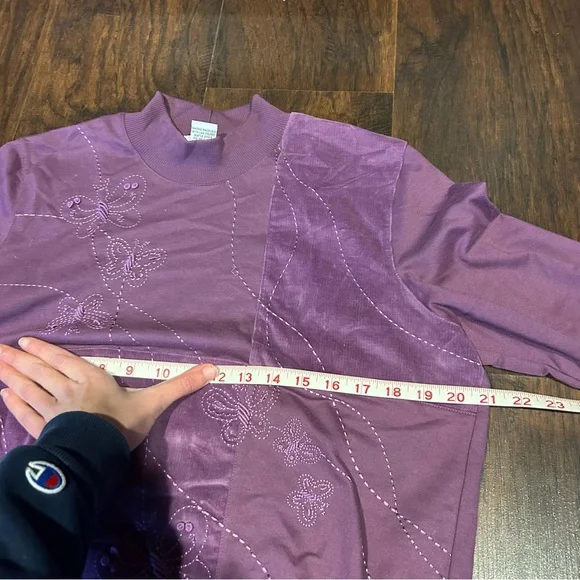 [Alfred Dunner] Patchwork Turtleneck Sweatshirt - Picture 2 of 5